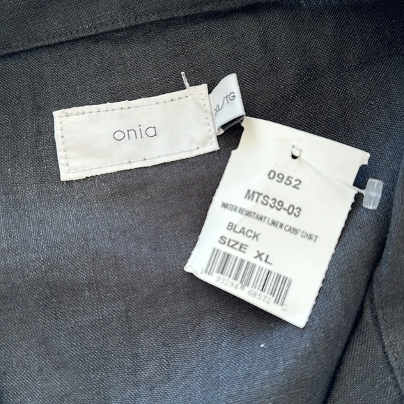 Men’s Onia Black Short Sleeve Button Down | XL - Picture 3 of 4